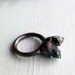 Copper Ring Tibetan Quartz Crystal Ice Natural Artisan Handmade