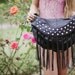 Rock n bag studded leather bag //Ready to ship //
