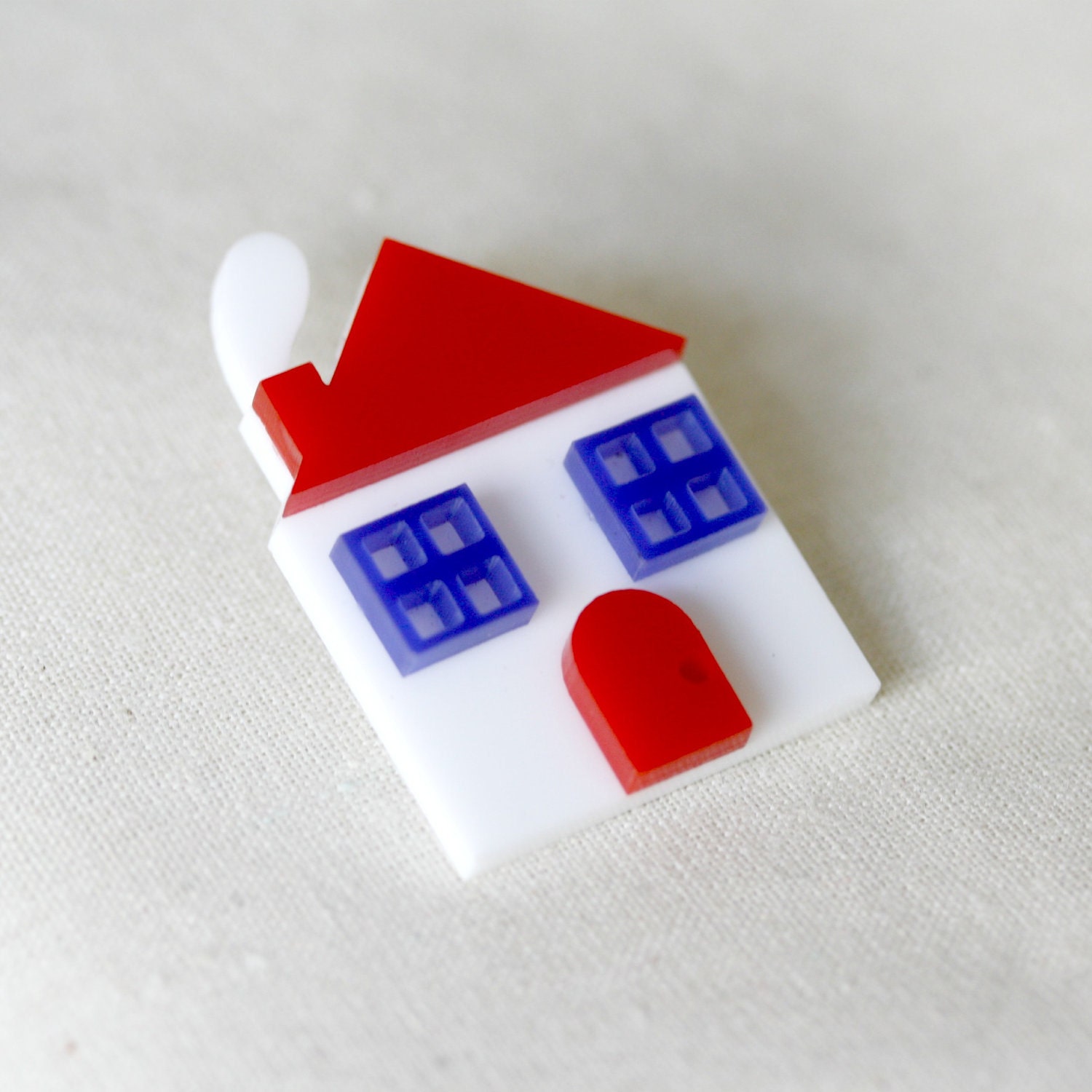 Acrylic House Brooch