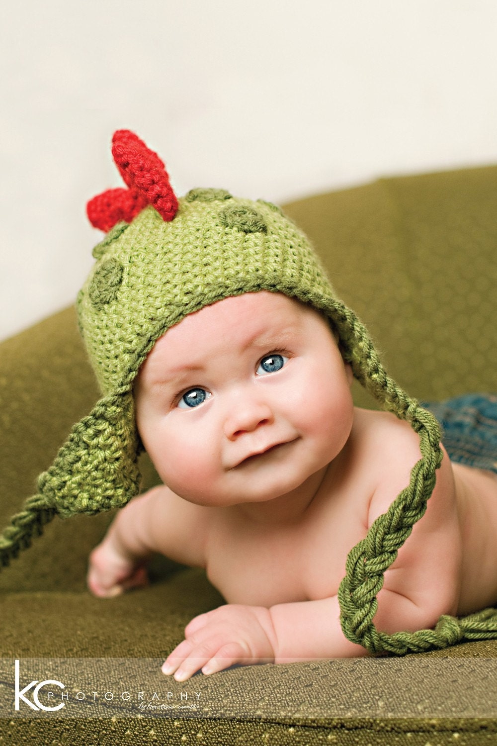 INSTANT DOWNLOAD Crochet Pattern Dinosaur Hat (5 Sizes Included Newborn to Adult) Permission to sell all finished items