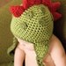 INSTANT DOWNLOAD Crochet Pattern Dinosaur Hat (5 Sizes Included Newborn to Adult) Permission to sell all finished items
