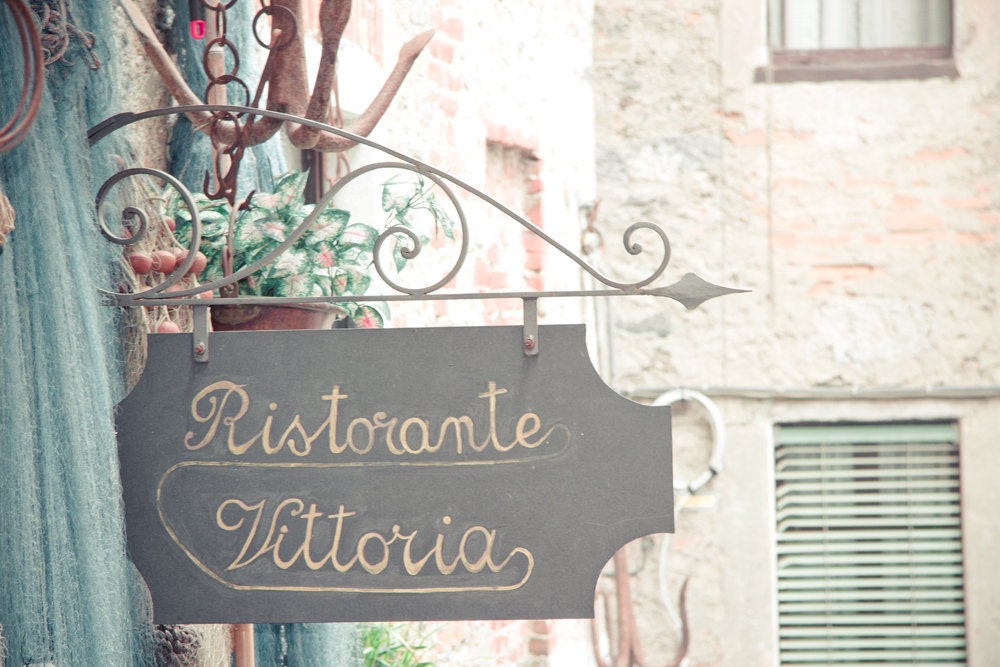 Vittoria Restaurant - Italian landscapes, pastel mint green photography, soft pink, soft blue, turquoise, tiffany blue 5x7