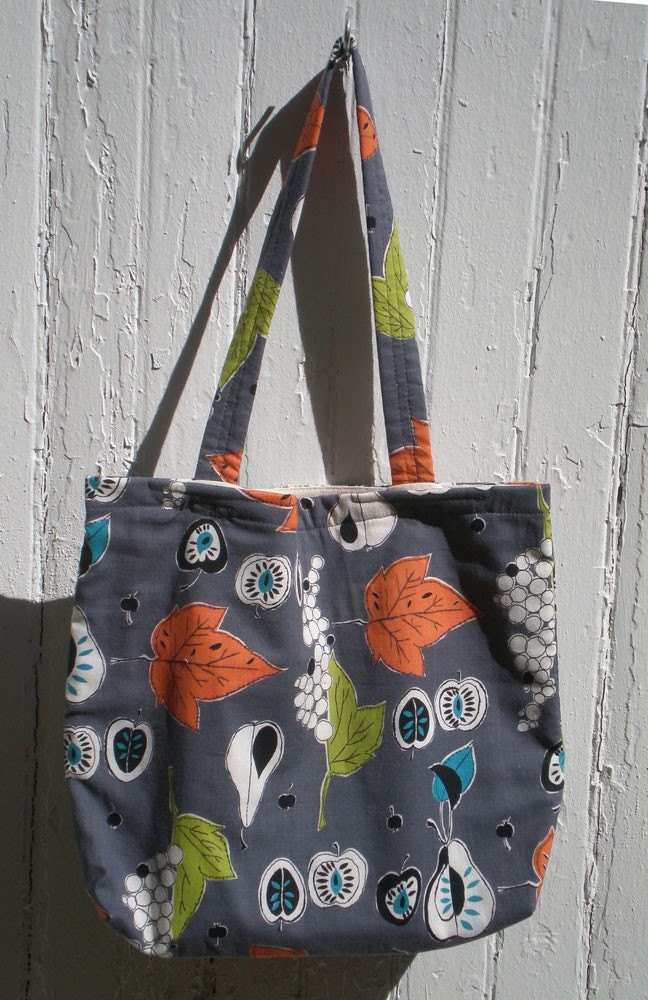 Grey Leaf Print OneBag