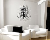 Elegant Chandelier Vinyl Wall Decal Art Graphics