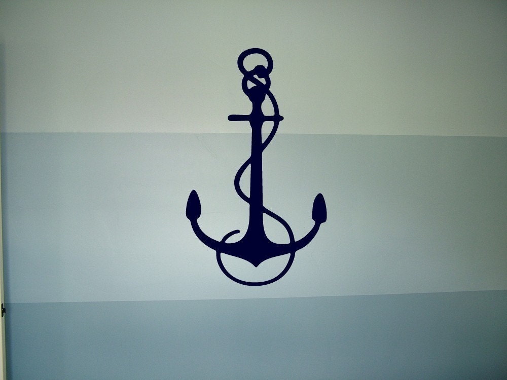Nautical Anchor - Vinyl Wall Decal Home Decor Art Graphics Stickers