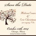 Save the Date Cards, Autumn Tree, Fall Weddings, Set of 100 Ivory Cards with Envelopes, FREE shipping