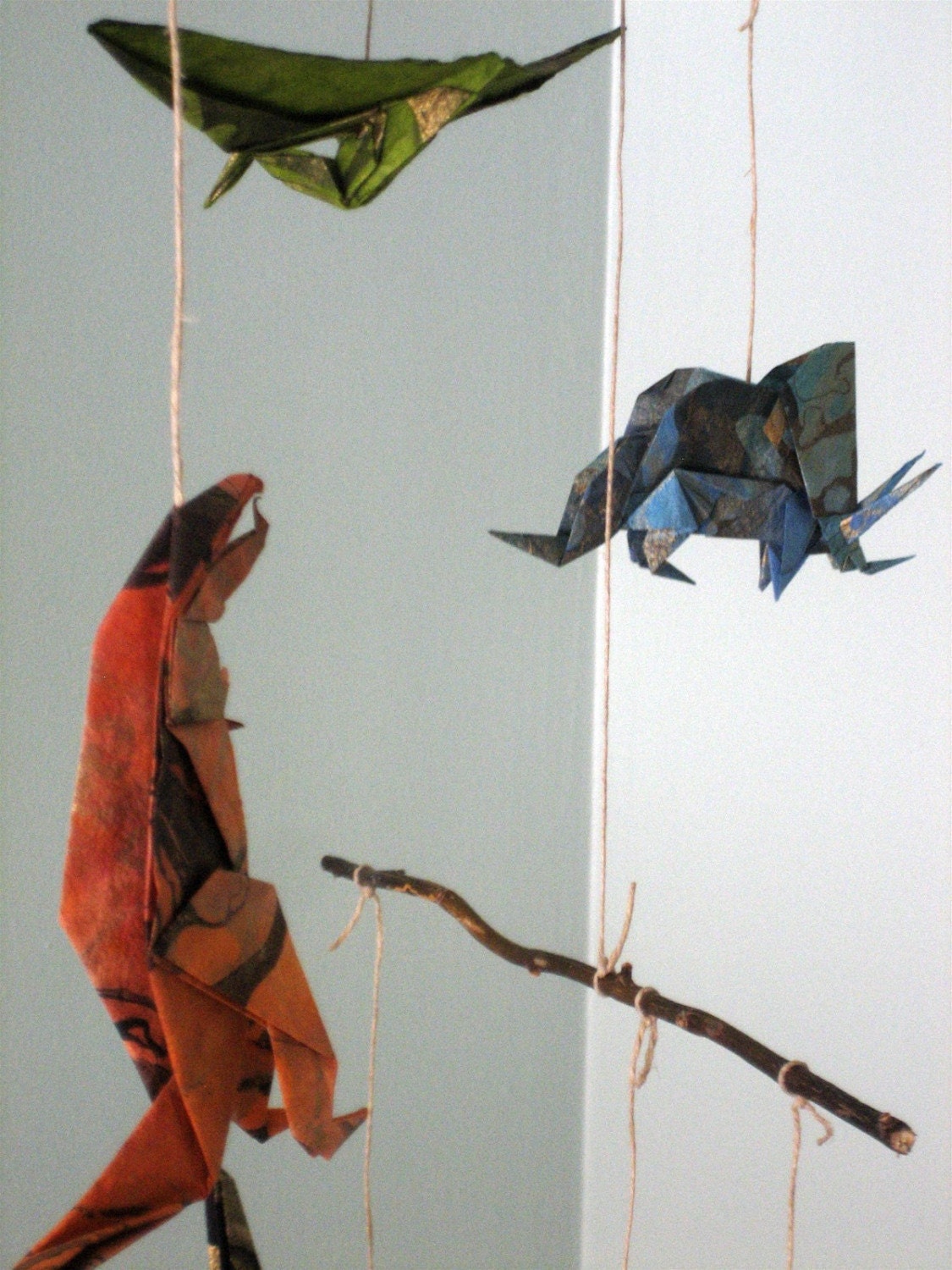 Dangling Dinosaurs - ORIGAMI MOBILE