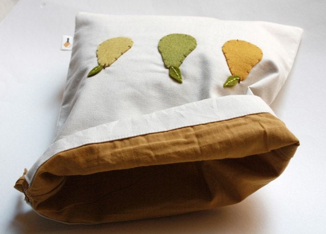 Holiday Sale Three Pears Drawstring Bag