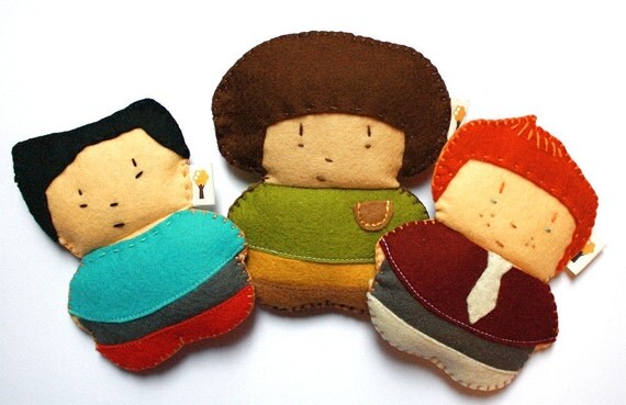 Boy Felt Dolls / Kendal Max Daryn Il_570xn