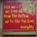 Large Canvas painting, lyrics from Dave Matthews