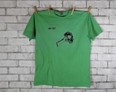 Mens Tshirt, Veg Out Broccoli, Fresh Produce tee shirt, Farmers Market tee shirt, dyed green or custom colors