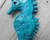 The Teal Sea Horse