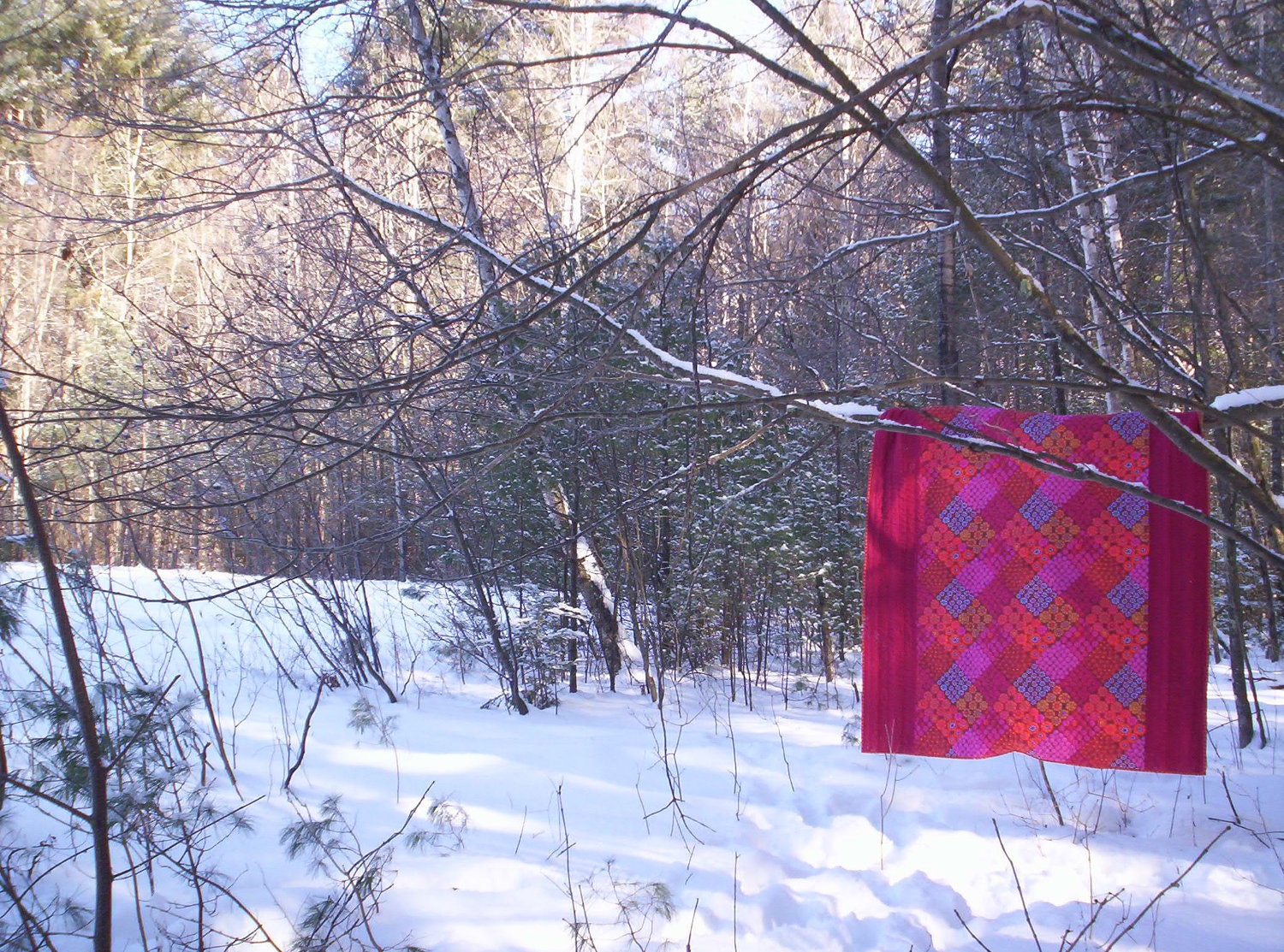 Kaffe Fassett  quilt, CUSTOM orders only hand quilted lap quilt, twin quilt, Tile Flowers, original design