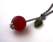 Cherry Necklace : Cheerio  Cherry-licious