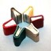 Tiny Book Necklace : Leather Bound Book Necklace in Burgundy Miniature READY TO SHIP