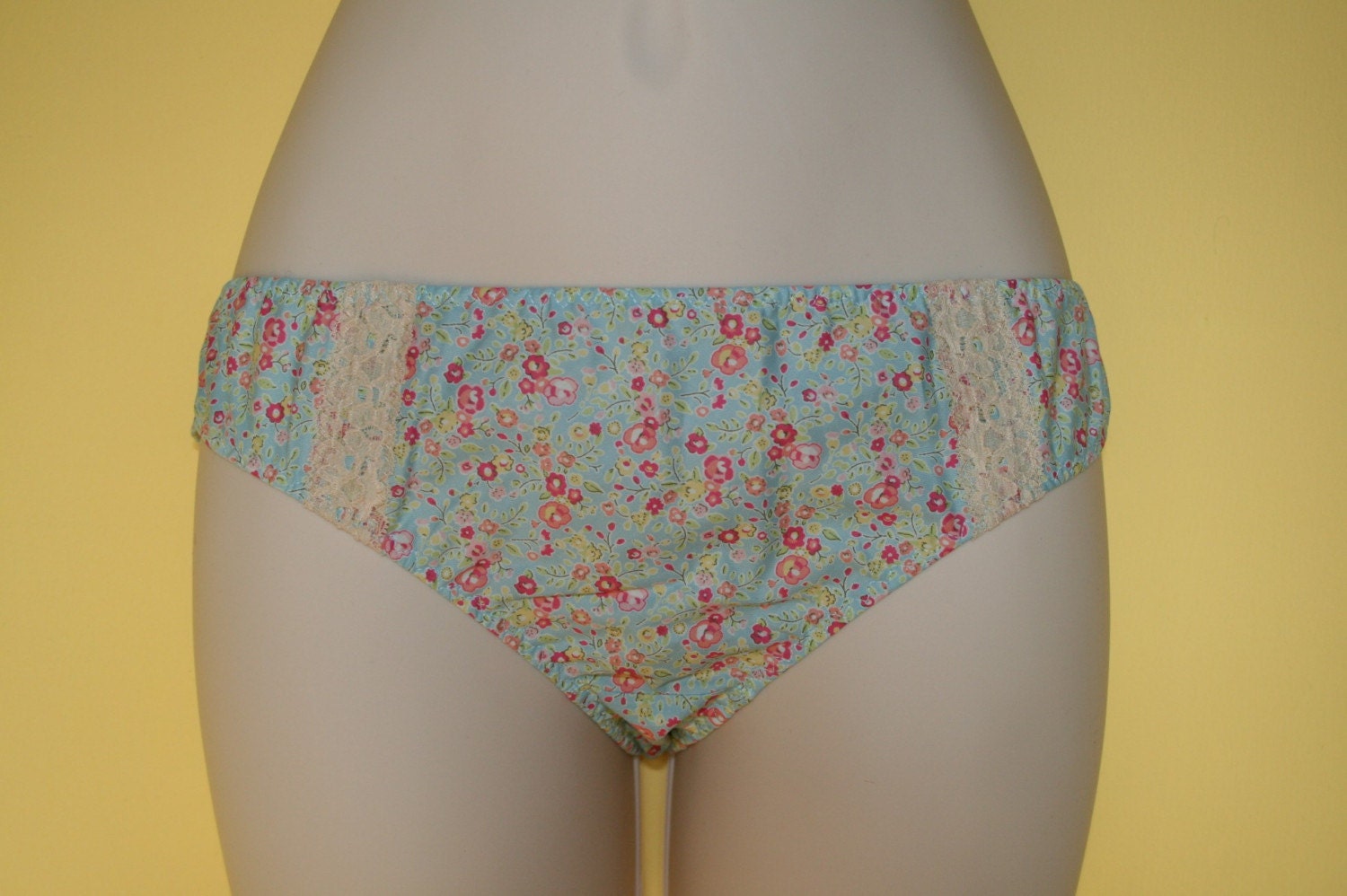 vintage inspired floral print cotton panties by stitchlab on Etsy