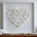 Large Paper Heart - White