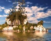 Grand Island Mystery...16x20 matted fine art photograph collage / giclee print