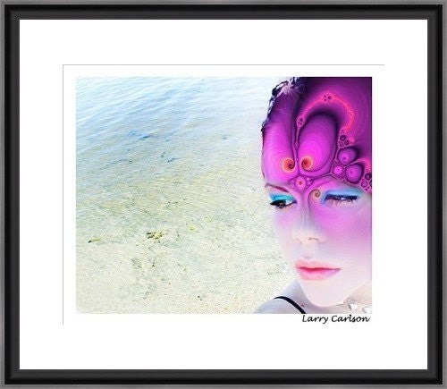 Open Wave...16x20 matted giclee print / photography collage