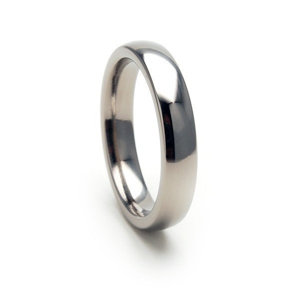 New 4mm Comfort Fit, Custom Titanium Ring, Free Sizing Band 4-17