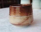 Rust and Cream Stoneware Mug (Shorter)