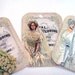 Wedding Tags Vintage Inspired Rings Brides Wedding Cake Set of 6 Different Images
