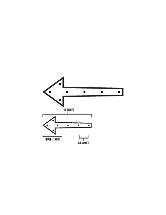 Arrow Marquee Light // Small