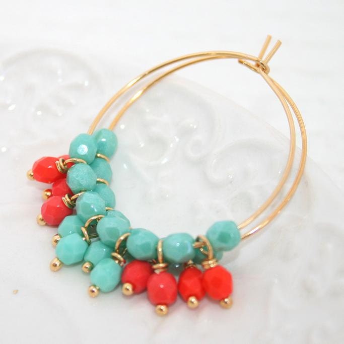 Colorful Hoop Earrings