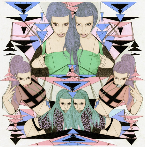 Super-Sized Print of ALIS PELLESCHI / Giclee print (35" x 35" / 90cm x 90cm) Limited Edition. Signed. Archival.