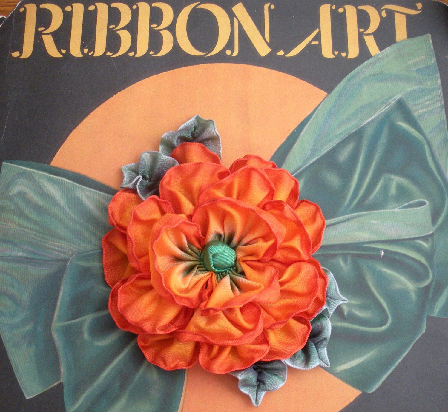 Ribbonwork Millinery Flower Applique