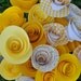 Shades of Yellow Flower Bouquet - Create your own Paper Bouquet in your Custom Home or Wedding Colors