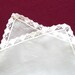 Ivory Silk and Cotton Lace Victorian Handkerchief - Ready to Ship