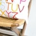 Modern Abc Alphabet Pillow - Linen and Felt - by Pillow Factory