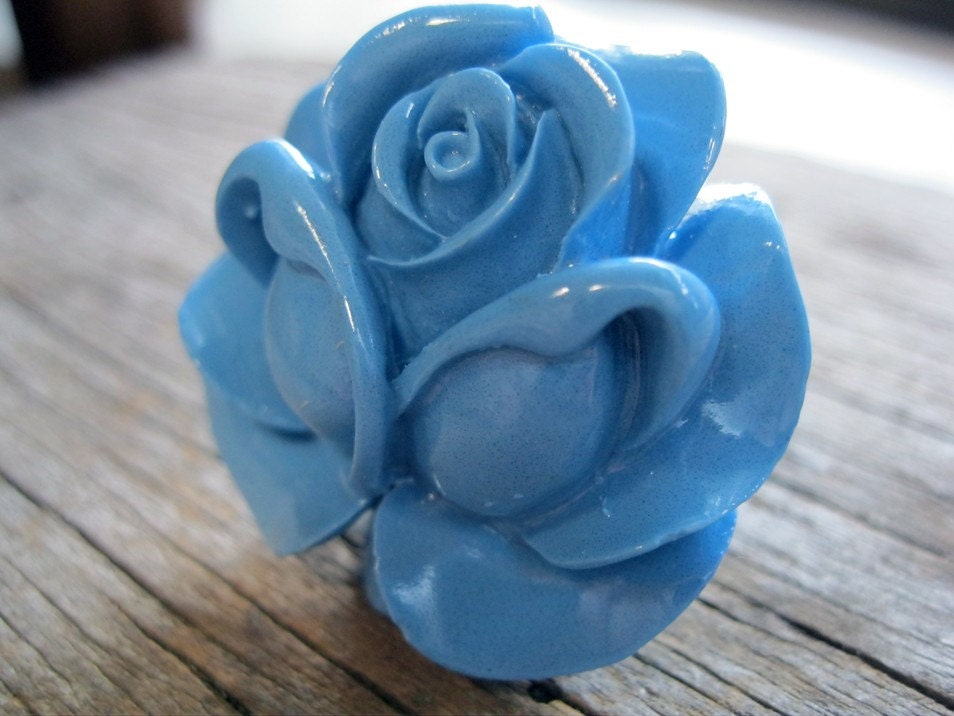 Sky Blue Rose Ring