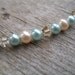 Light Green and Peach Pearl Anklet