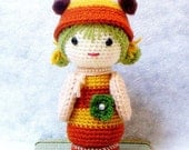 Amigurumi kokeshi pattern - B Bee - Crochet Kokeshi doll tutorial PDF