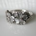 Dogwood Flower Ring Sterling Silver Handmade Jewelry