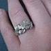 Dogwood Flower Ring Hand Finished Sterling Silver
