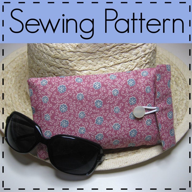 Pencil Case, Glasses Pouch, Cosmetic Tool Case, Padded Gadget Pouch, Make Up Case D.I.Y Sewing Pattern - Easy, Beginners Pattern
