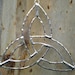 Small Stained Glass Celtic Knot- Clear -Suncatcher