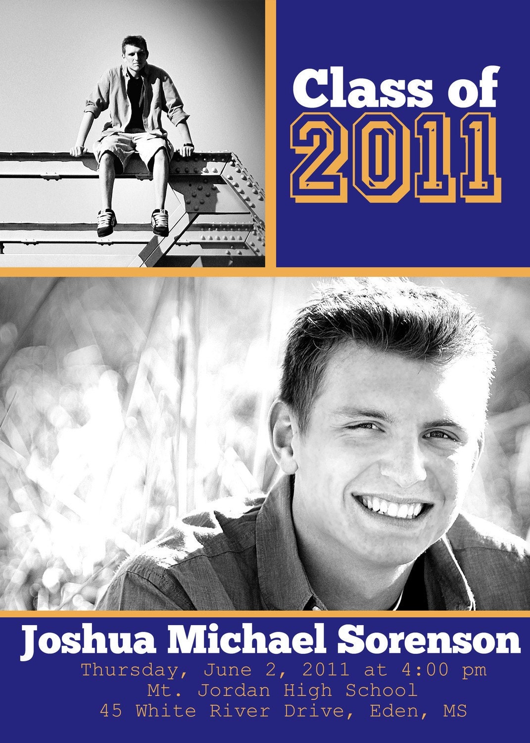 Jersey Graduation Announcement or Invitation