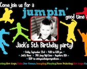 Jump Jump Birthday party Invitation
