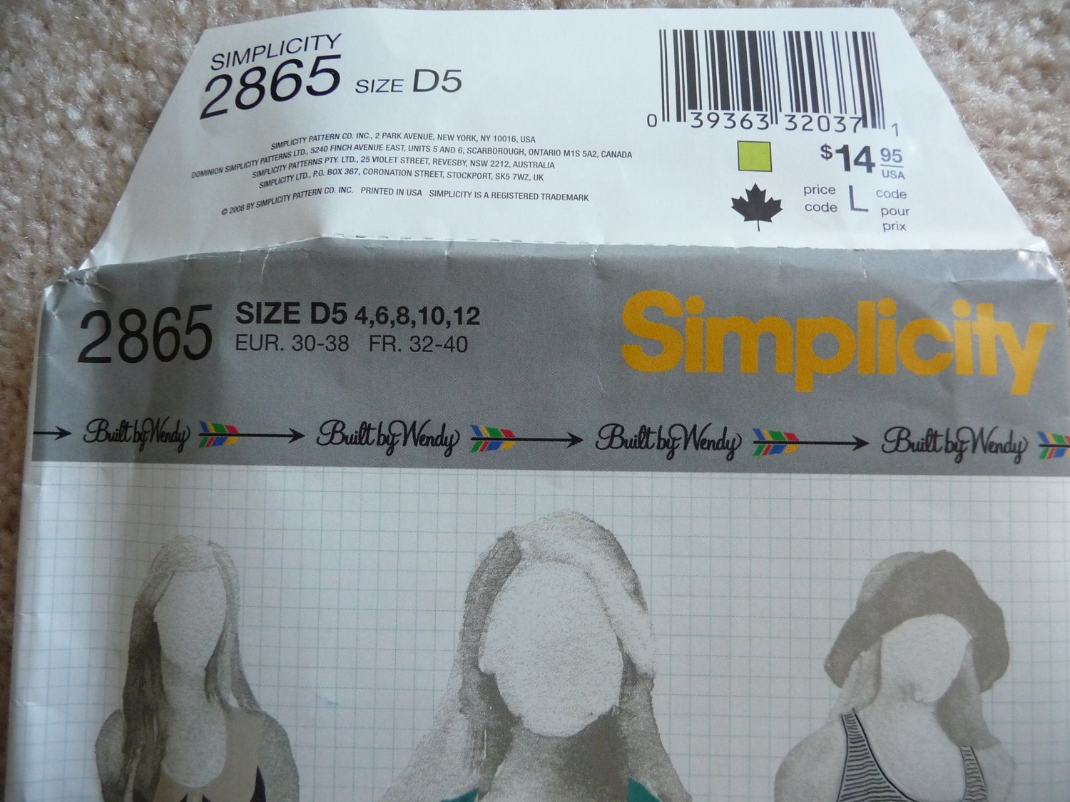 Simplicity Built By Wendy Misses' Knit Dress, Mini Dress or Top