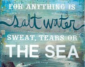Salt Water- large 20 x 24 canvas print