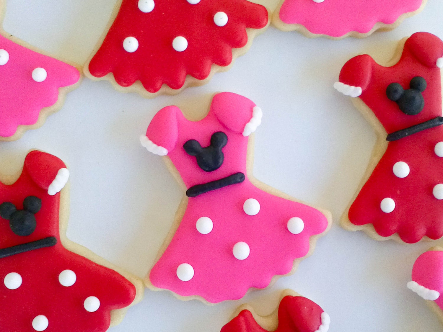 Minnie Mouse Dress Cookies - 2 Dozen Il_570xn