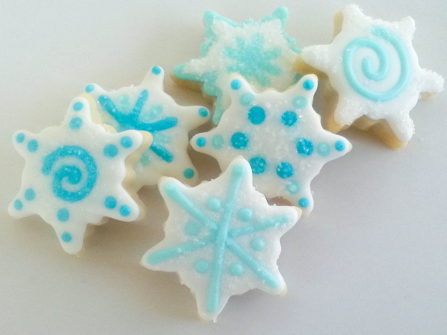 Snowflakes Mini Sugar Cookies- 2 Dozen Il_570xn