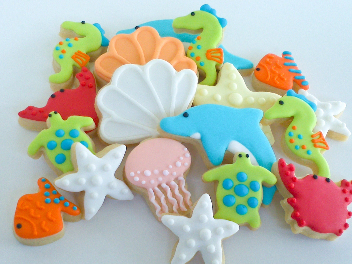 Under the Sea Mini Sugar Cookies- 2.5 dozen Il_570xn