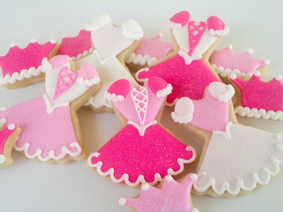 Princess Mini Sugar Cookies- 2.5 Dozen Dresses and Crowns Il_570xn