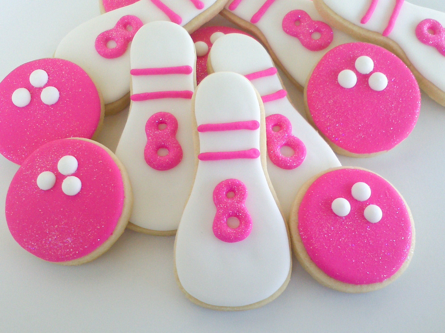 Bowling Mini Sugar Cookies- 2 dozen Il_570xn