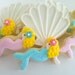 Mermaid and Sea Shell Mini Sugar Cookies- 3 dozen